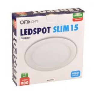 OFX ledspot slim 15CM 12W 4000K